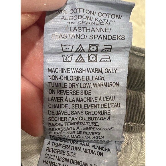 Lucky Brand Sofia Skinny Gray College Alt Preppy Jeans Cords Pants 14/32 Ankle - Picture 6 of 7